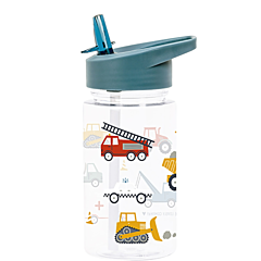 Trinkflasche mit Strohhalm - Vehicles - A little Lovely Company