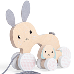 Nachziehspielzeug - Kaninchen Mutter und Kitten - Bigjigs. Tolles Spielzeug