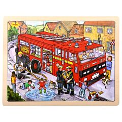 Puzzle - Feuerwehrauto - 24 Teile - Bigjigs