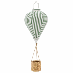 Bloomingville - Mobile - Heißluftballon, Pomp Grün. Kinderzimmer