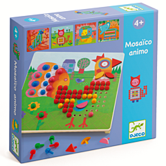 Djeco - Mosaikbrett - Mosaico Animo. Tolles Spielzeug