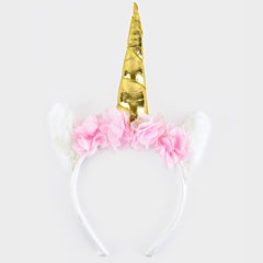 Verkleidung - Einhorn Haarreifen weiss - Den goda fen