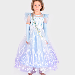 Verkleidung - Prinzessinnenkleid Ellie hellblau,6-8 Jahre - Den goda fen