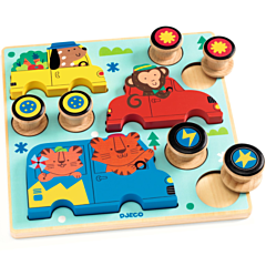 Djeco - Puzzle - Puzz & Roll Color - 9 Teile. Spielzeug