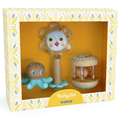 Djeco - Geschenk Set Babykit, Spielzeug 3St. Tolles Spielzeug und schönes Taufgeschenk