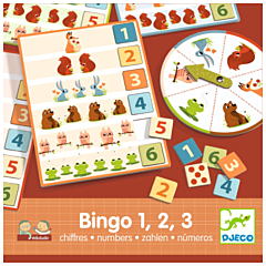 Djeco - Spiele für Kinder - Eduludo - Bingo 1, 2, 3 Numbers. Spielzeug