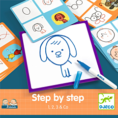 Djeco Malen - Step by step - 1, 2, 3 & Co. Spielzeug
