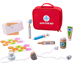 Arztkoffer für Kinder mit viel Zubehör - Rot. Tolles Spielzeug