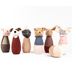 Spiel - Bowling aus Stoff - Kleine Freunde, Tiere - Egmont Toys. Spielzeug