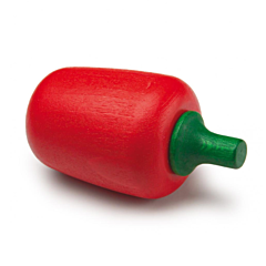 Kaufladen - Paprika aus Holz - Rot. Spielzeug