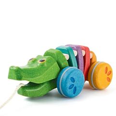 Nachziehspielzeug - Tanzendes Krokodil - Ökologisch von PlanToys