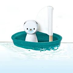 Wasserspielzeug - Segelboot aus Holz - Eisbär - Ökologisch von PlanToys