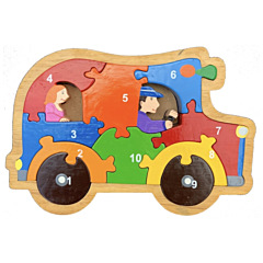 Puzzle - Auto - Zahlen 1 bis 10 - Fairwood. Tolles Spielzeug