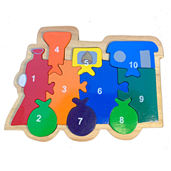 Puzzle - Lokomotive - Zahlen 1 bis 10 - Fairwood. Tolles Spielzeug