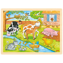 Puzzle - Leben auf dem Bauernhof - 48 Teile - Goki. Spielzeug