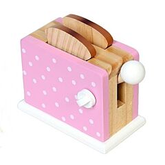 Kaufladen - Toaster - Rosa mit weißen Punkten - Magni