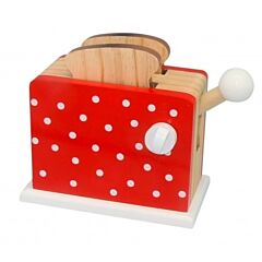Kaufladen - Toaster - Rot mit weißen Punkten - Magni