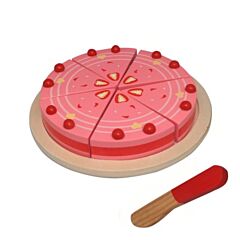 Kaufladen - Torte aus Holz - Erdbeeren - Magni