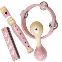 Musikspielzeug - 4 st - Rosa - Magni. Spielzeug