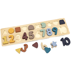 Puzzle - Zahlen 1 bis 10 und Formen - Magni. Spielzeug