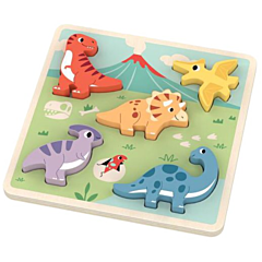 Puzzle mit 5 dicken Teile - Dino - Magni. Spielzeug