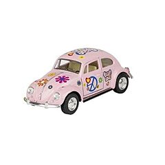 Spielzeugauto - VW Classical Beetle (1967) - Hippie - Rosa