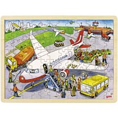 Puzzle - Auf dem Flughafen - 96 Teile