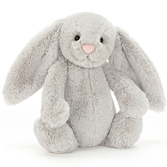Jellycat Kuscheltier - Hase, 31 cm - Bashful Silver Bunny. Tolles Spielzeug und schönes Taufgeschenk