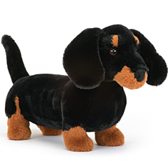 Jellycat - Hund - Kuscheltier, 18 cm - Freddie Sausage Dog - Spielzeug