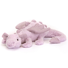 Jellycat Drachen - Kuscheltier - 26 cm - Lavender Dragon Little. Tolles Spielzeug