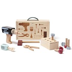 Werkzeugkasten mit Bohrmaschine aus Holz - Kids Hub - Kids Concept