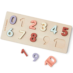 Kids Concept - Puzzle - Zahlen 1 bis 10. Holzspielzeug