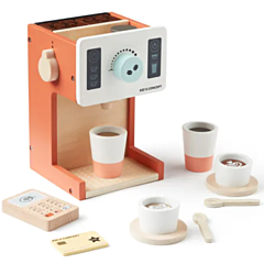 Kids Concept - Kaufladen - Kaffeemaschine, Barista-set aus Holz. Holzspielzeug