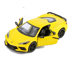 Spielzeugauto - Corvette 2021, Gelb. Tolles Spielzeug
