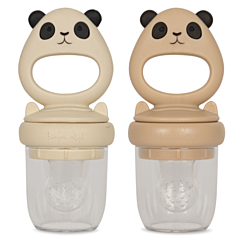 Konges slöjd - Baby-Obsthalter 2 st - Panda shell mix