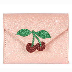 Konges slöjd - Geldbörse, Love letter - Pink glitter