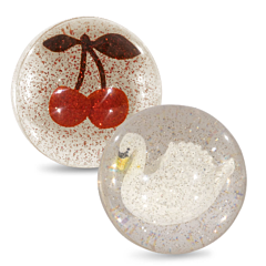 Konges slöjd - Flummi Ball 2er-Set - Cherry/Swan. Spielzeug