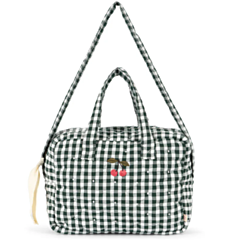 Konges slöjd - Wickeltasche für die Puppe - Green check. Spielzeug