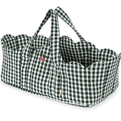 Konges slöjd - Babytragetasche für Puppen - Green check. Spielzeug