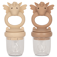 Konges slöjd - Baby-Obsthalter 2 st - Unicorn, Shell Blush