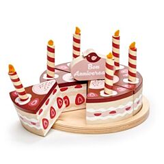 Kaufladen - Torte aus Holz - Geburtstag - Tender Leaf Toys
