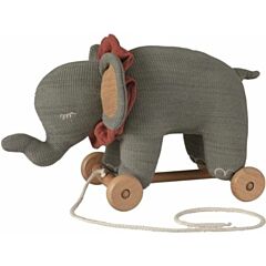 Nachziehspielzeug, gestrickt - Elefant 