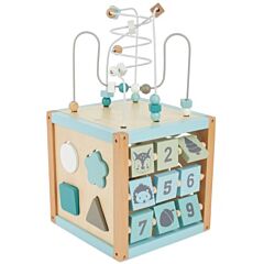 Multifunktionswürfel aus Holz - Ein Babyspielzeug