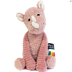 Nashorn - Kuscheltier - 35 cm - rosa - Les deglingos. Tolles Spielzeug