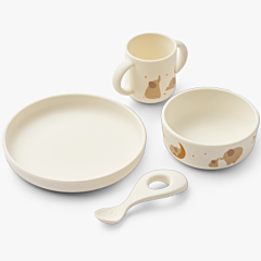 Liewood Kindergeschirr aus Silikon, Vivi - Elephant Creme de la creme