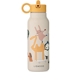Liewood Trinkflasche - Falk water bottle - Around the world Sandy - 350 ml 