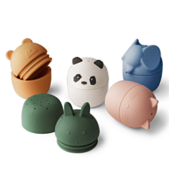 Liewood - Badespielzeug - Gaby, 5-pack - Creme de la creme multi mix. Spielzeug