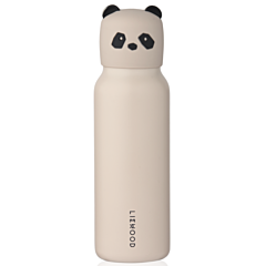 Liewood Trinkflasche - Falk water bottle mit Pandakopf - Panda Sandy - 350 ml 