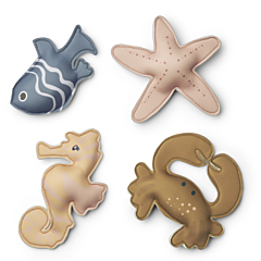 Liewood Tauchspielzeug 4er Pack Dion - Sea creature Sandy