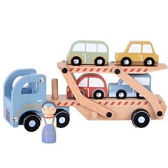 Autotransporter, 4 Autos - Little Dutch - Spielzeug